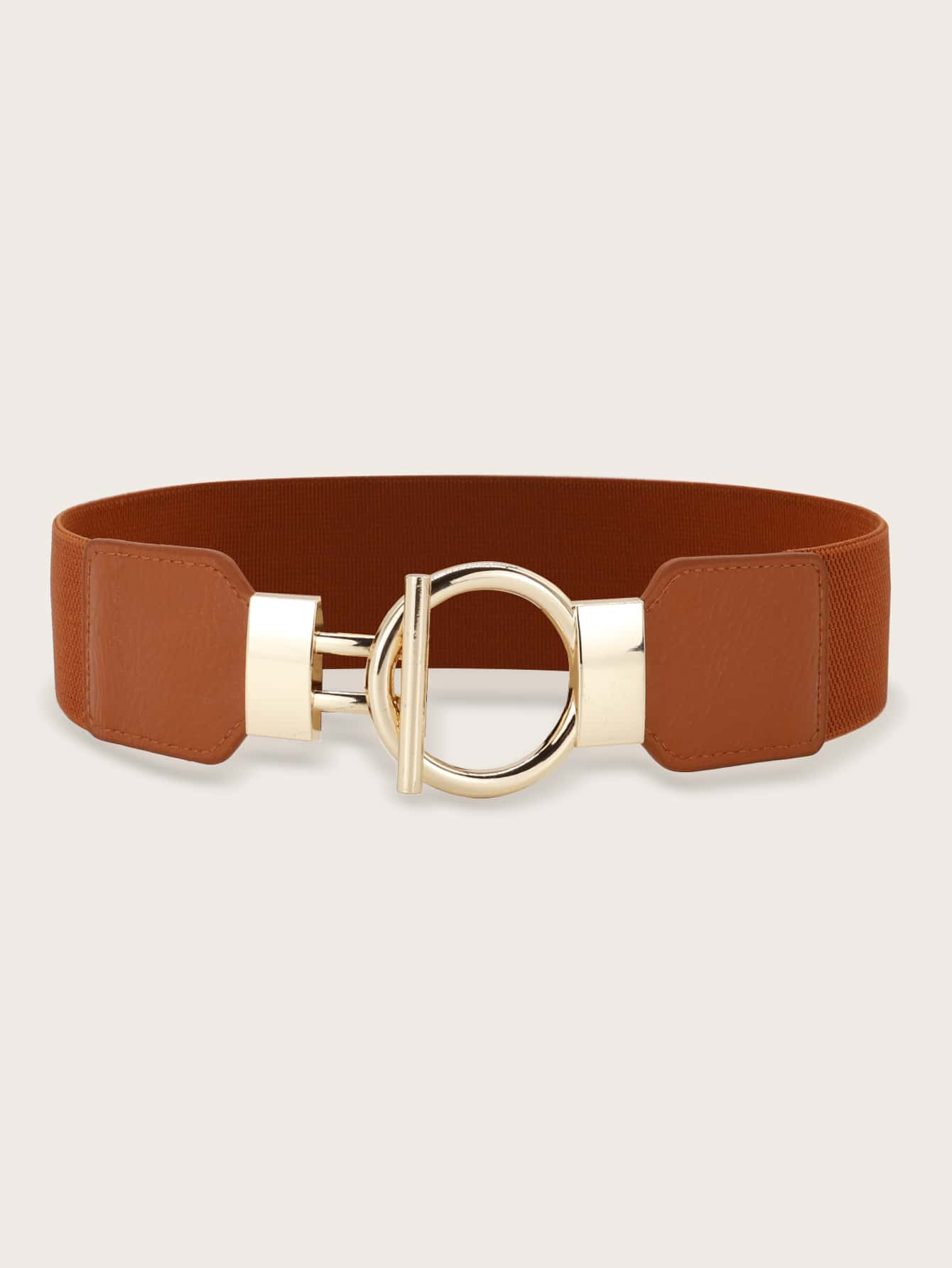 Ring Metal Buckle Elastic Belt | SHEIN