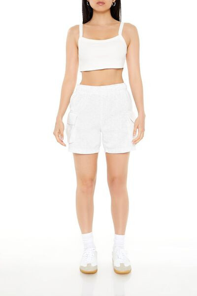 Fleece Cargo Sweatshorts | Forever 21