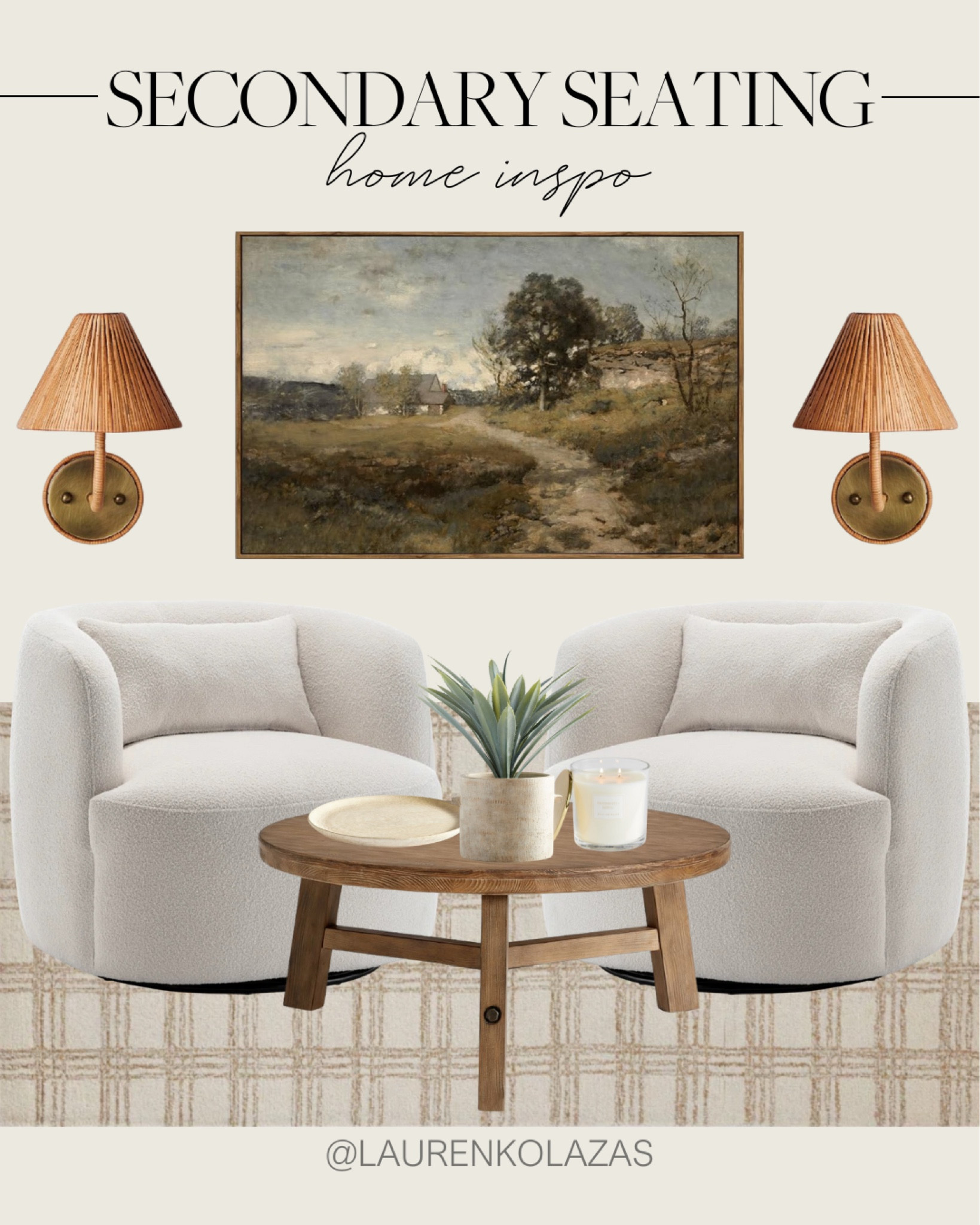 Looking to do a living room refresh? This secondary seating inspo is a great example of how to create a stylish and inviting space with minimalist furniture and decor pieces.
#furniturefinds #modernhome #interiordesign #homemakeover

#LTKStyleTip #LTKHome #LTKSeasonal