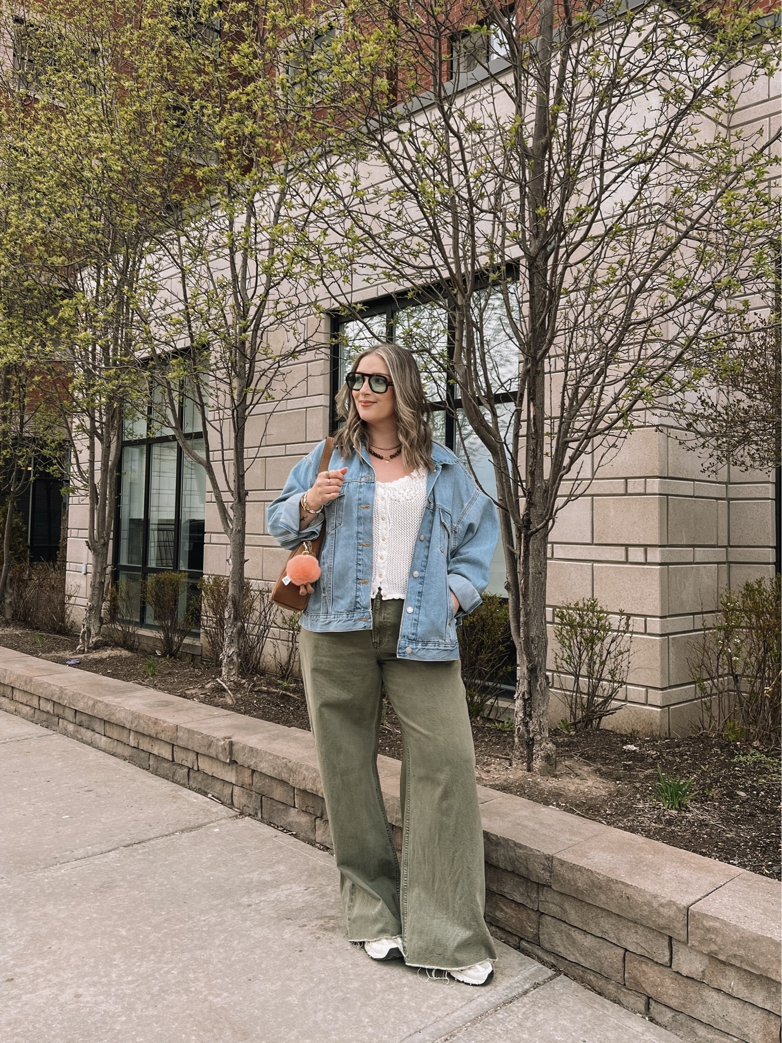 Simple spring outfit! Wearing my usual size L in the crochet tank top, Canadian link under “similar products”. Wearing 32 long in the jeans for a looser fit, and I cut the hem for a custom length (code SHORTSAF for extra 15% off). Sized up to XL in the denim jacket for an oversized fit. New Balance sneakers are so comfy but run a little big, I’m a 9.5-10 and wear a 9

#LTKjeans #LTKsale #LTKmidsize