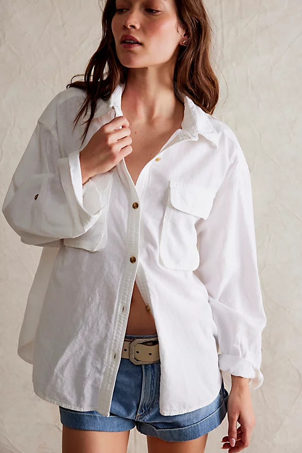 We The Free Made For Sun Linen Shirt | Free People (Global - UK&FR Excluded)