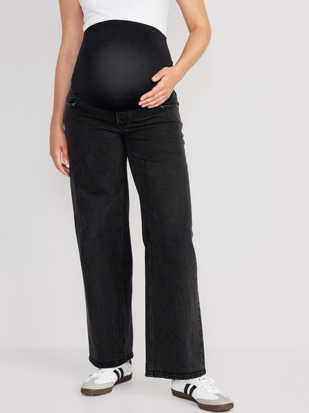 Maternity Full Panel Wide-Leg Jeans | Old Navy (US)