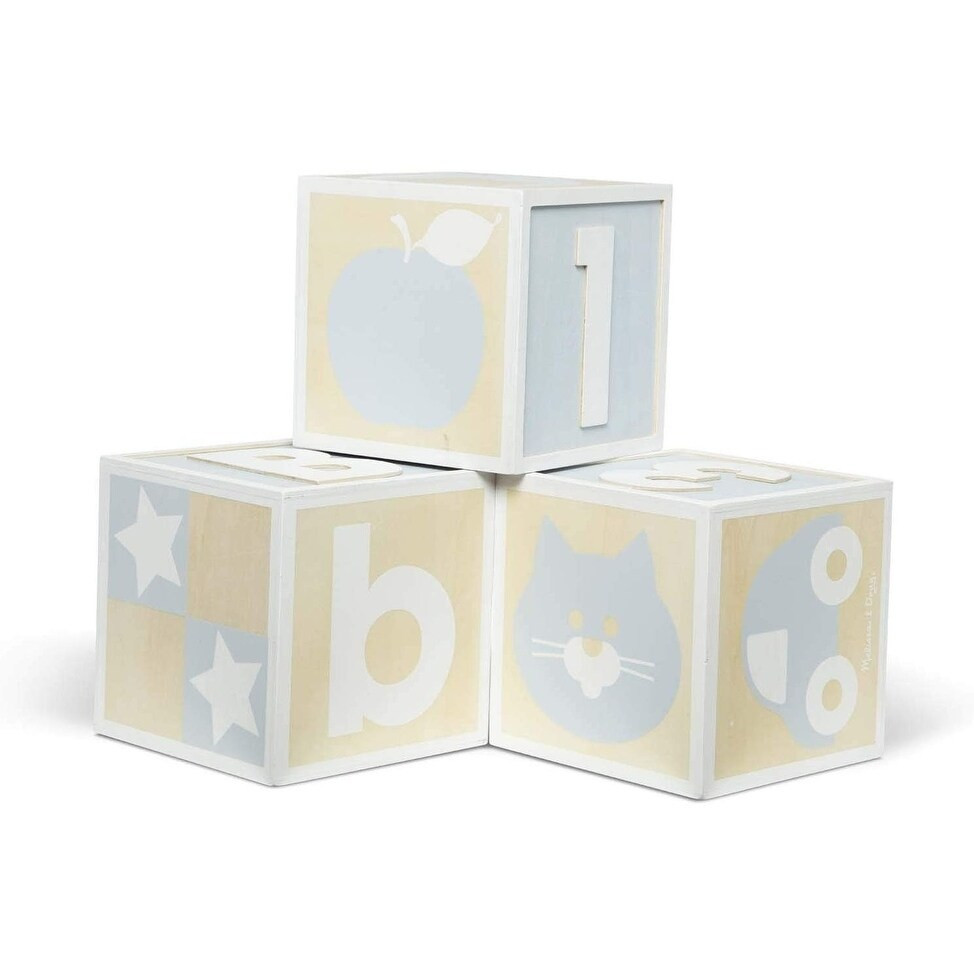 Melissa & Doug Set of 3 Jumbo Wooden ABC 123 Alphabet Toy Blocks | Bed Bath & Beyond