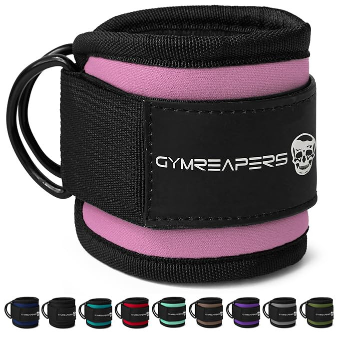 Gymreapers Ankle Straps For Cable Machine Kickbacks, Glute Workouts, Lower Body Exercises - Adjus... | Amazon (US)