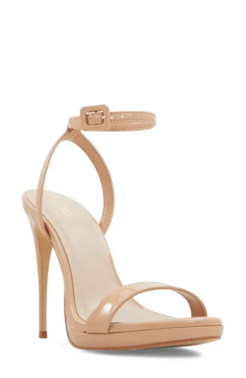 ALDO Kat Stiletto Sandal in Dark Beige at Nordstrom, Size 8 | Nordstrom