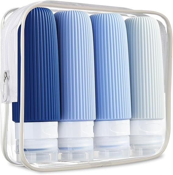 Mrsdry Travel Bottles for Toiletries, Tsa Approved 3oz Portable Travel Bottles, BPA Free Leak Pro... | Amazon (US)