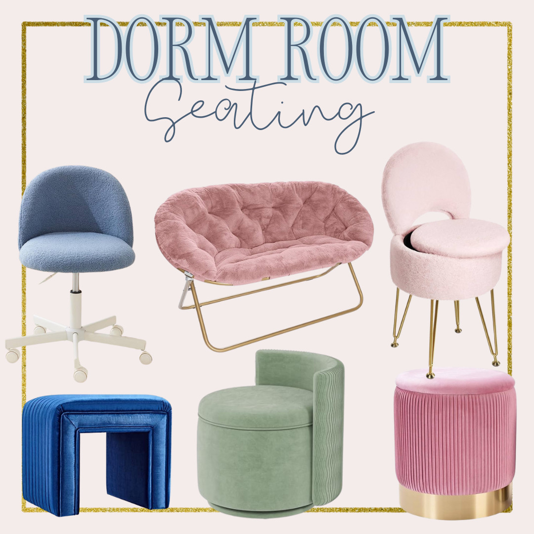 Dorm room stools and seating  

 #LTKHome #LTKFindsUnder50 #LTKFamily
