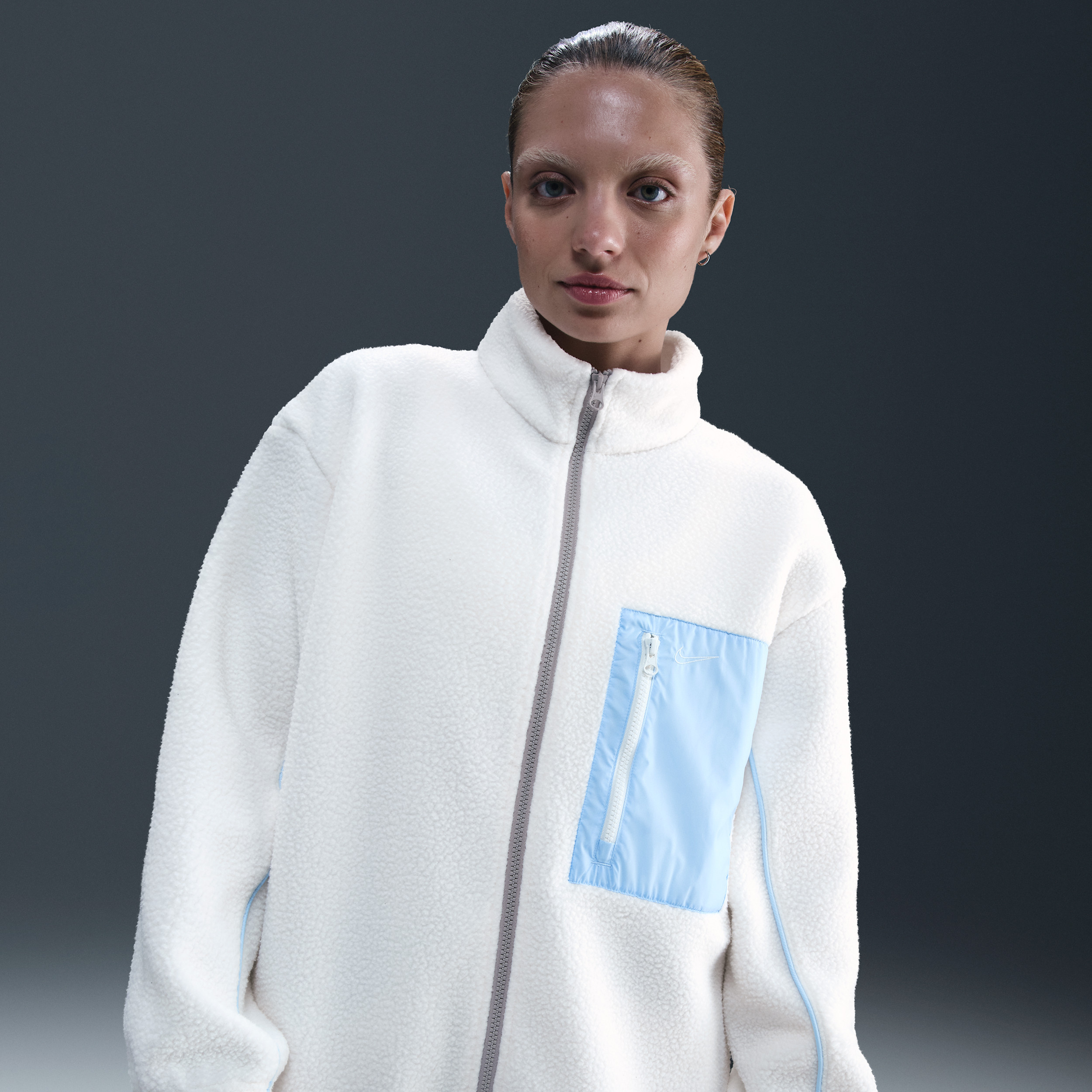 Women's Nike Sportswear Full-Zip High-Pile Fleece Jacket in White | IM7484-133 | Nike (US)