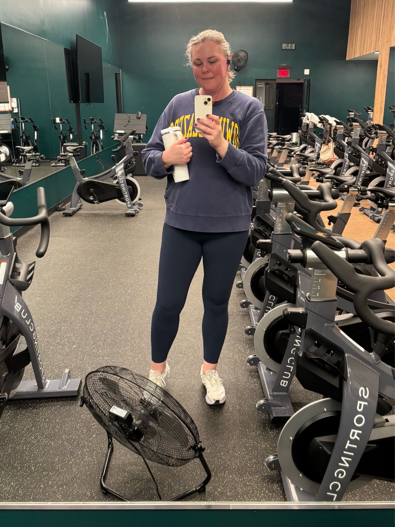 Today’s sweatfit for spin class 🚲