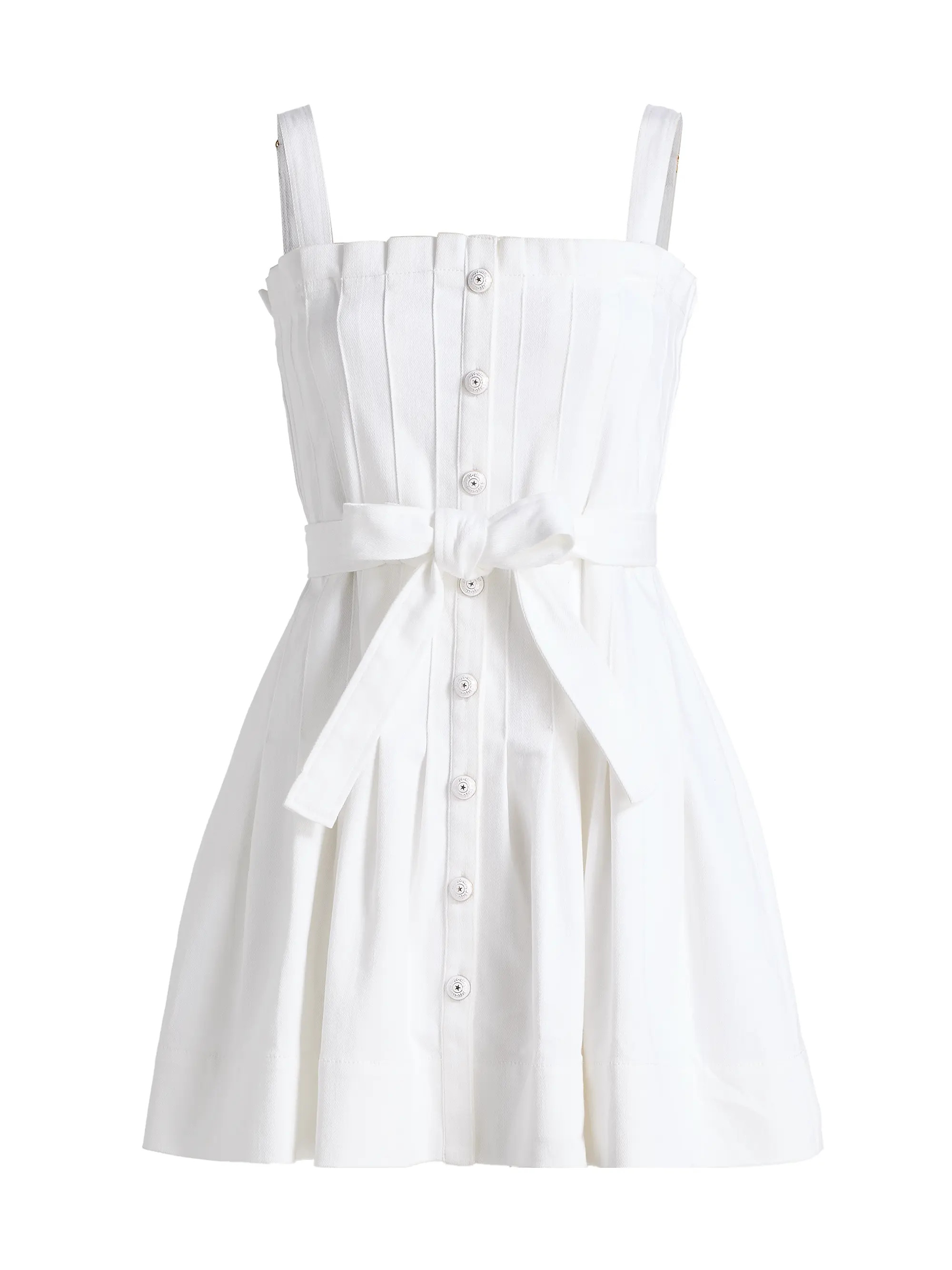 Cinq à Sept Branwen Denim A-Line Minidress | Saks Fifth Avenue | Saks Fifth Avenue