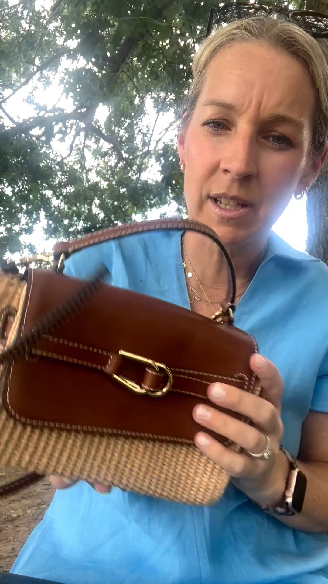What’s in my bag!! 
Hand sanitizer 
Lip balm
Tampon
Keys
Small leather good 🤣

#LTKdayinmylife #LTKstorytime #LTKselfcare