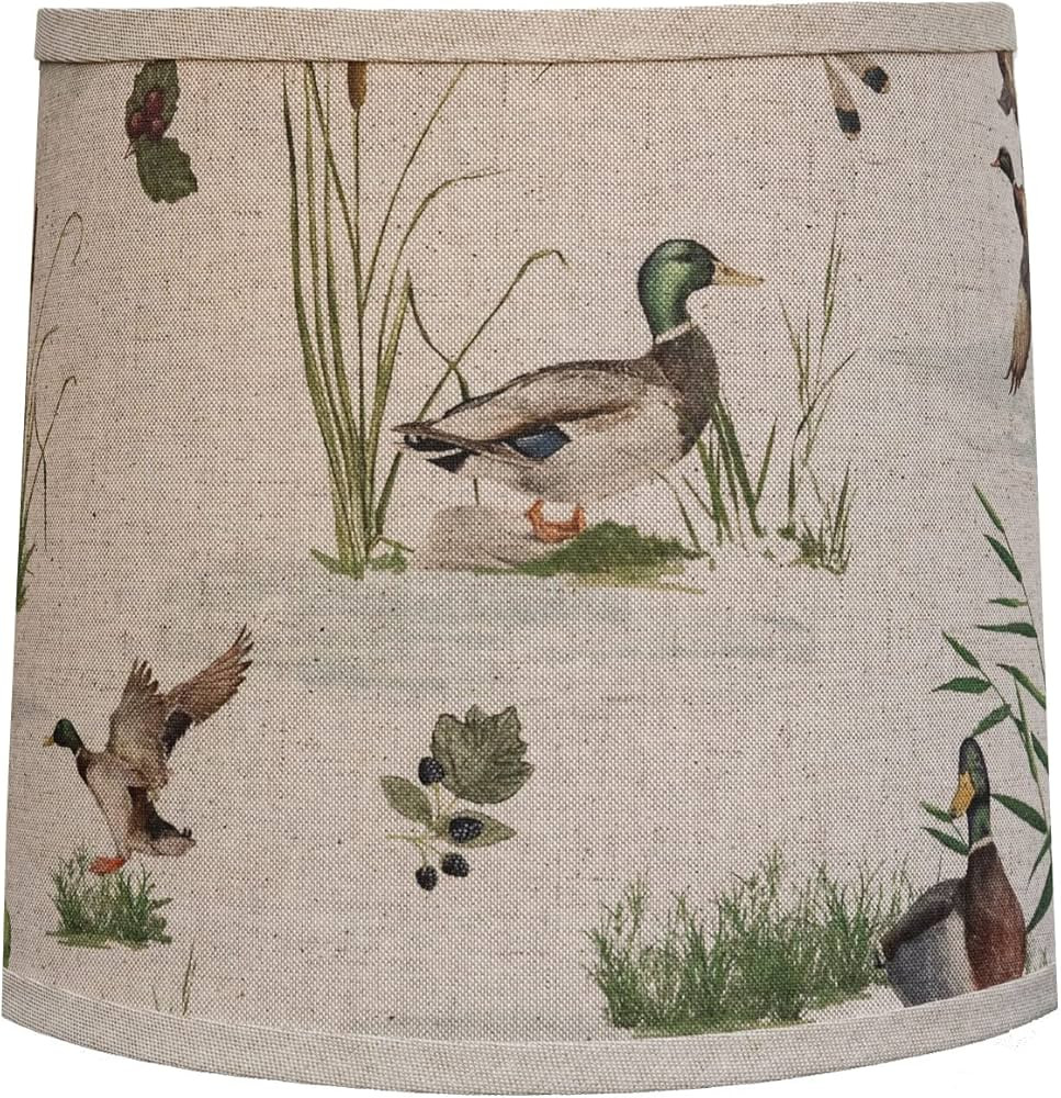 Replacement Lampshades for Table or Floor Lamp Drum Shade with Washer/Spider Fitter, 12", Ducks S... | Amazon (US)