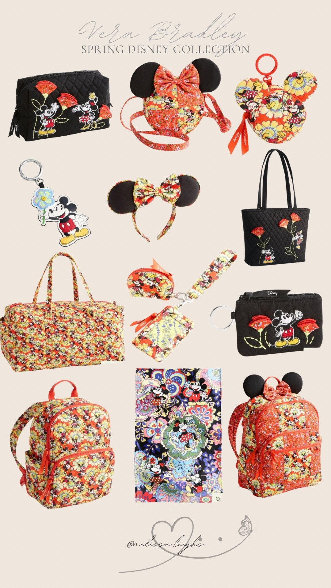 Vera Bradley x Disney spring collection 

Travel accessories, Disney bags, Disney travel, Mickey and Minnie Mouse, fleece blanket, duffel bags, weekender bag, quilted backpack, quilted travel luggage, Disney ears, keychains, wallets, tote bags, Disney accessories, Disney parks outfit 

#LTKTravel #LTKootd #LTKSeasonal
