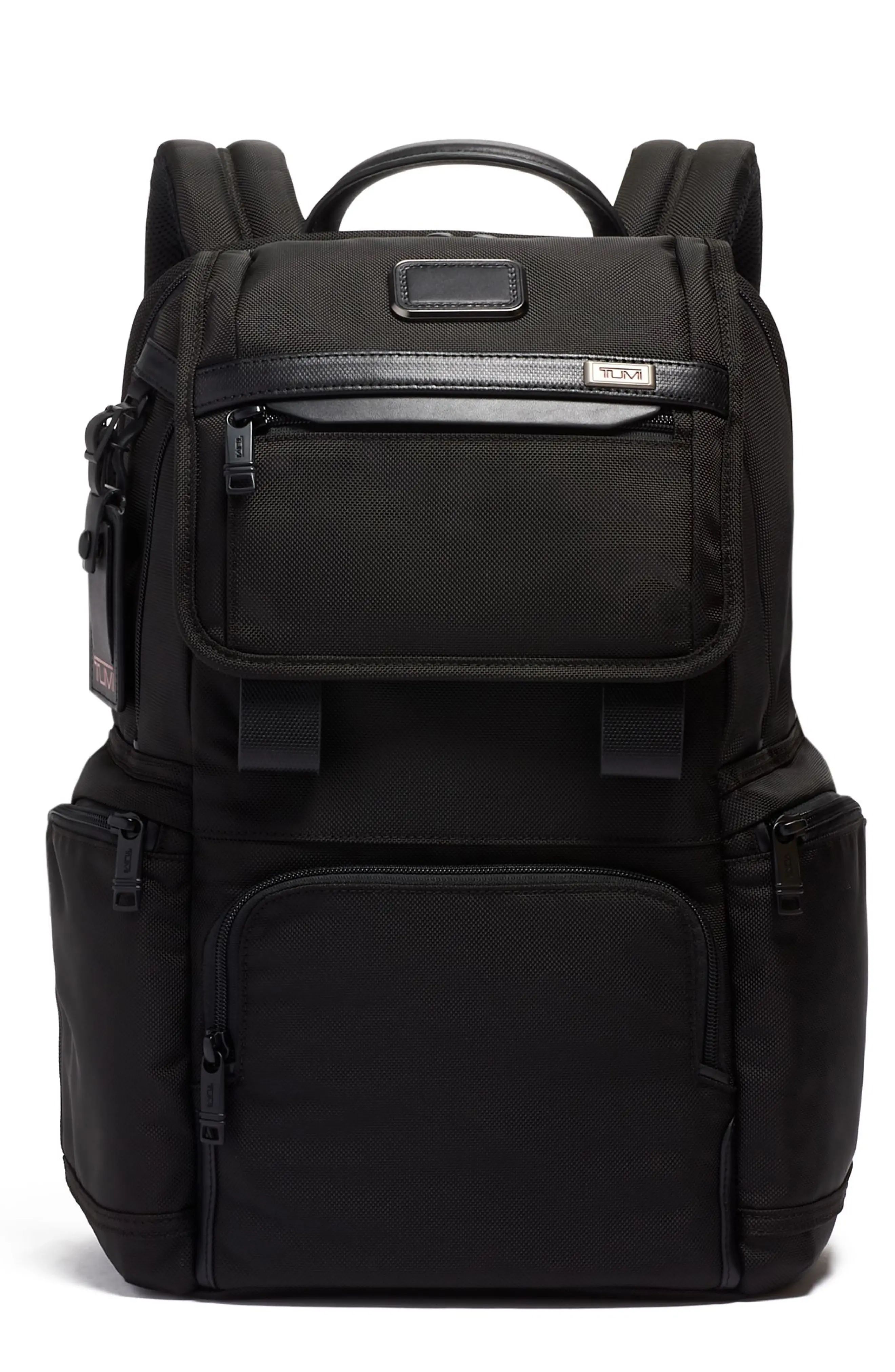 Tumi Alpha 3 Flap Backpack in Black at Nordstrom | Nordstrom