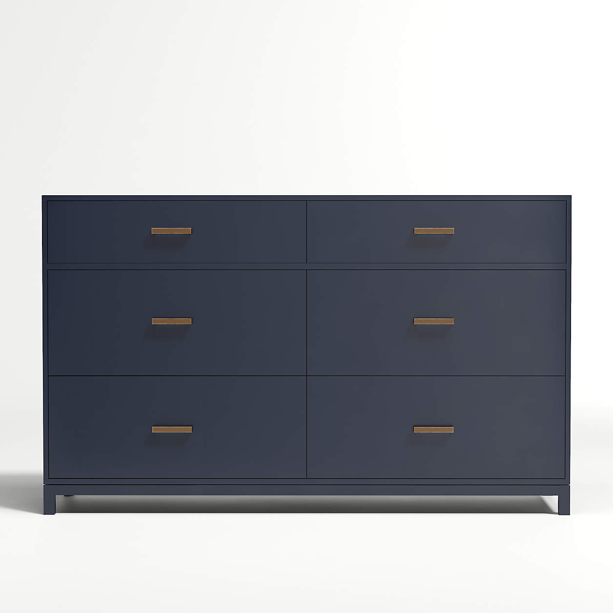 Parke Navy Blue Wood 6-Drawer Kids Dresser + Reviews | Crate & Kids | Crate & Barrel