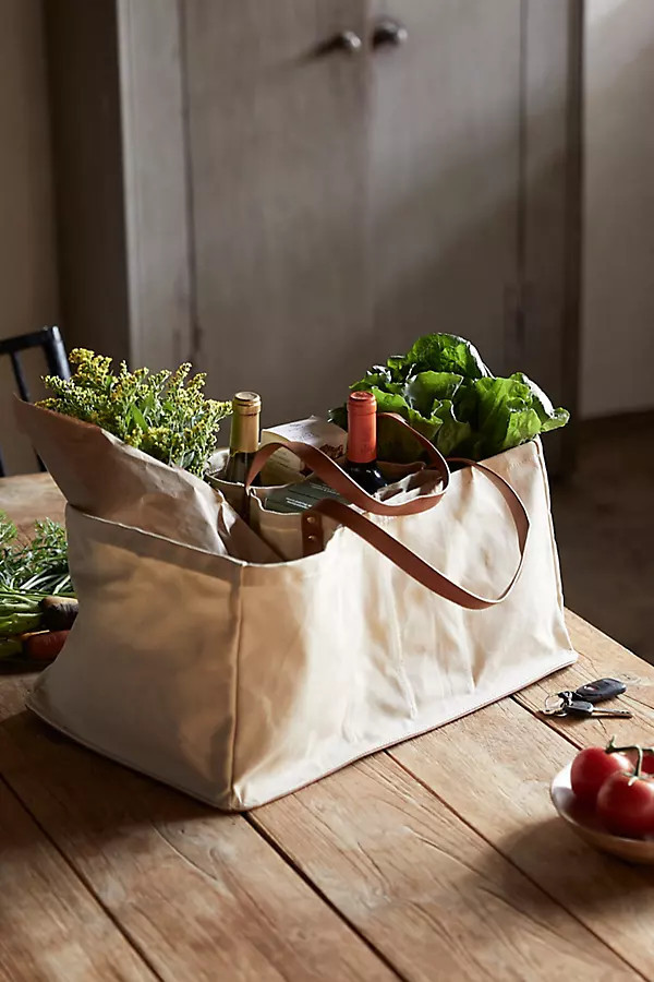 Canvas Market Tote, Large | Anthropologie (US)