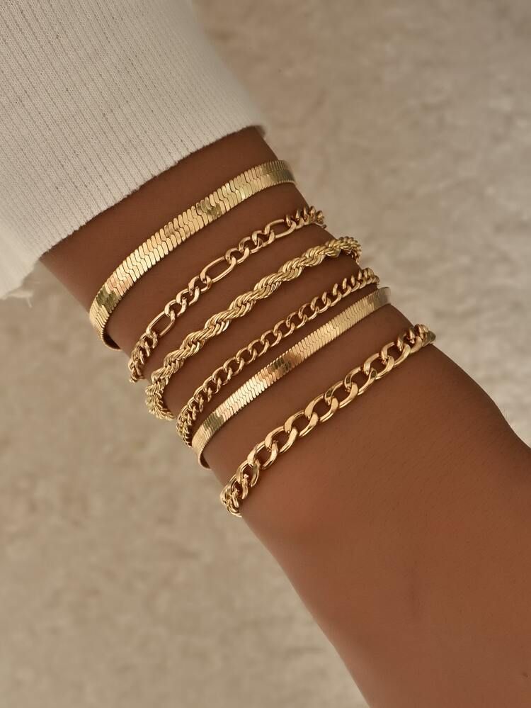 6pcs Twist Detail Bracelet | SHEIN