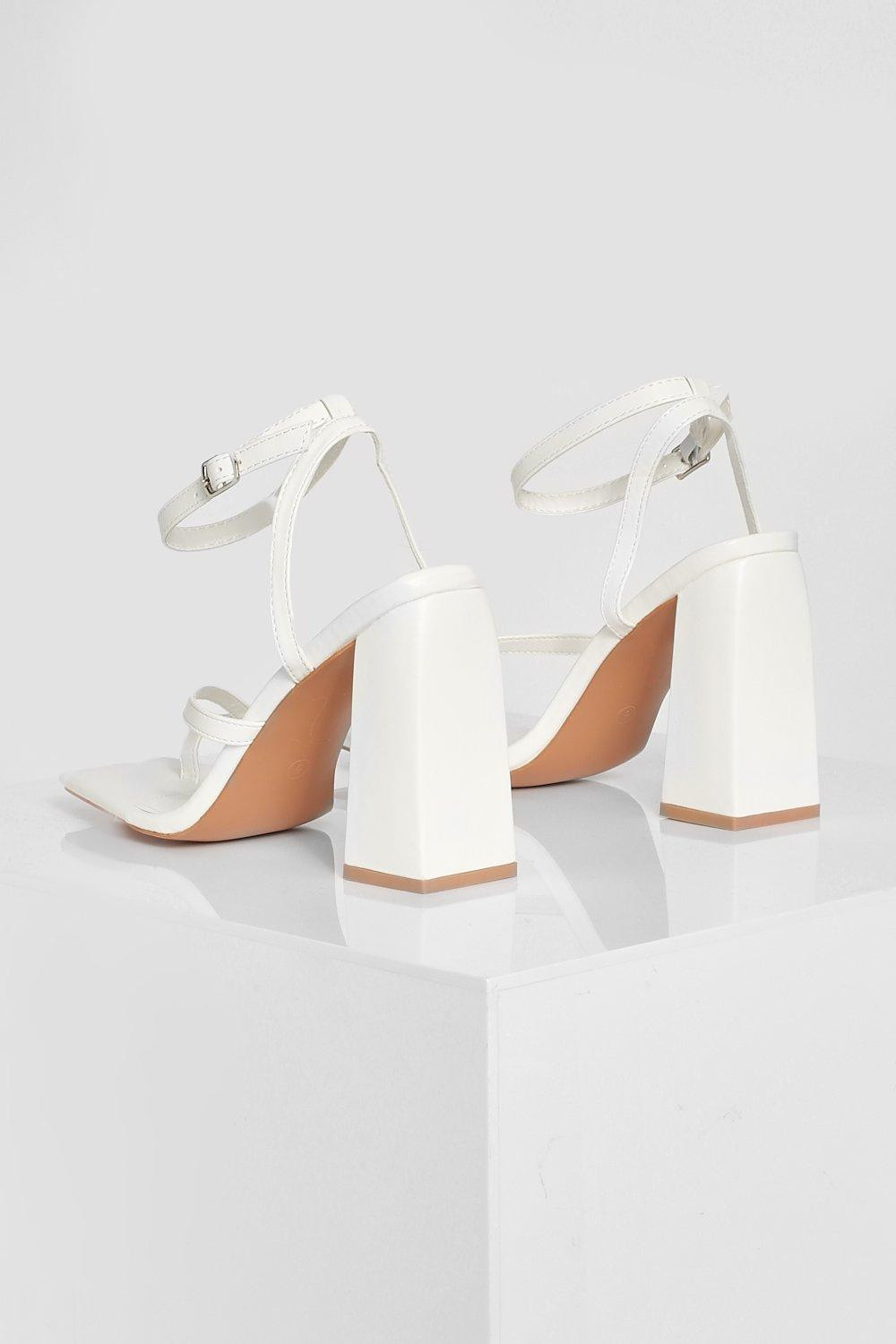 Wide Fit Toe Post 2 Part Heel | Boohoo.com (UK & IE)