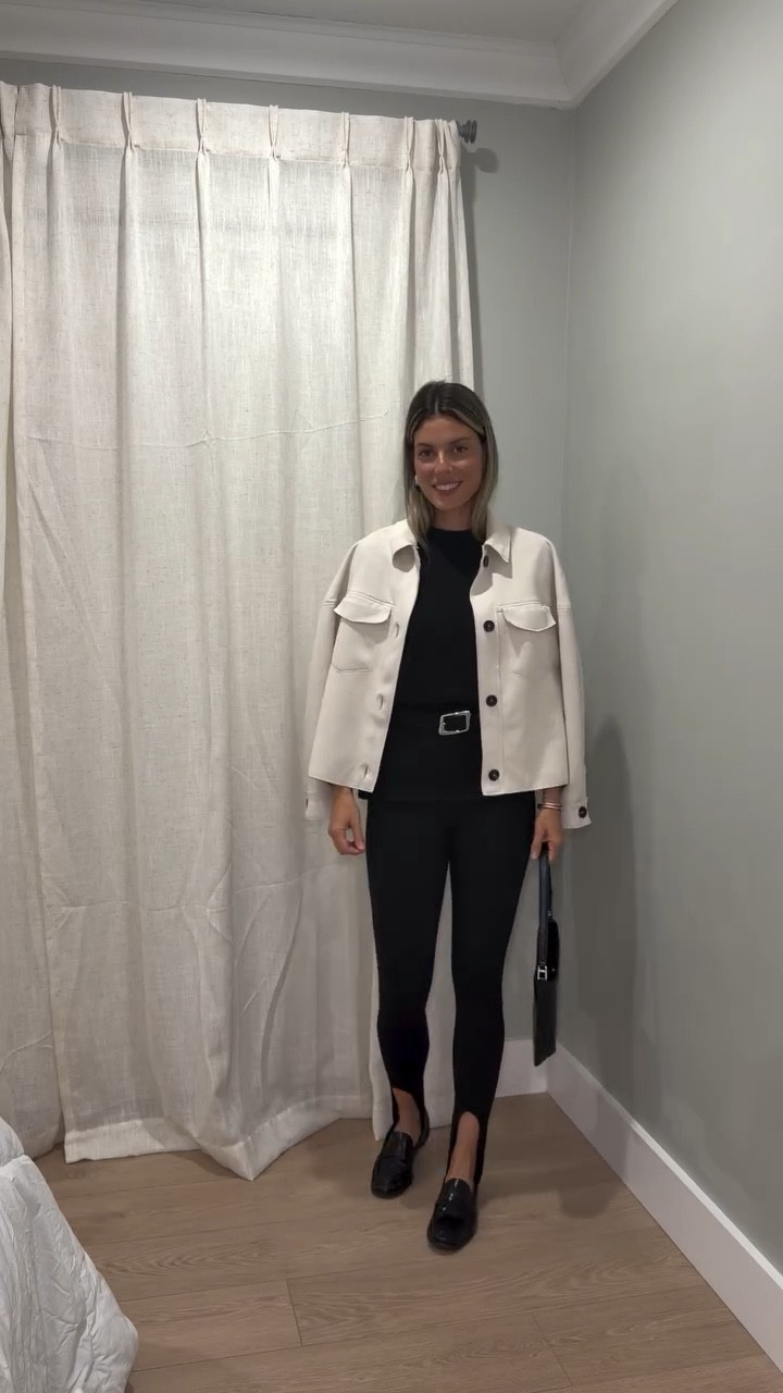 Taking an outfit from boring to chic with a few simple accessories 🖤

____
Styling tips, outfit inspiration, ootn, ootd, travel outfit, stirrup leggings, chic style, accessories

#LTKootd #LTKgrwm #LTKWorkwear