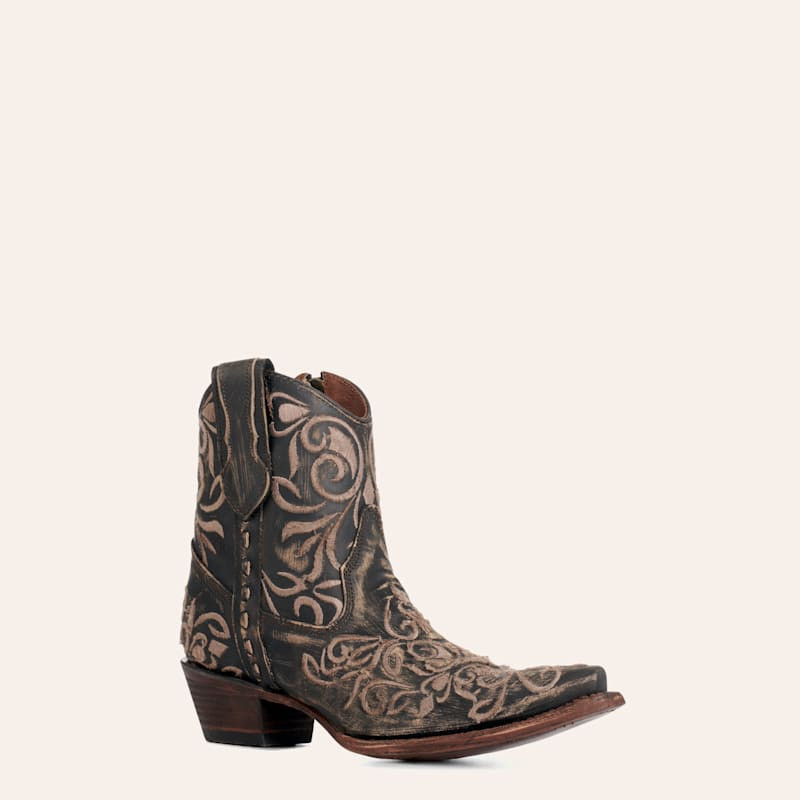 Circle G By Corral Women's Black Stitched Snip Toe Cowboy Booties | Cavender's