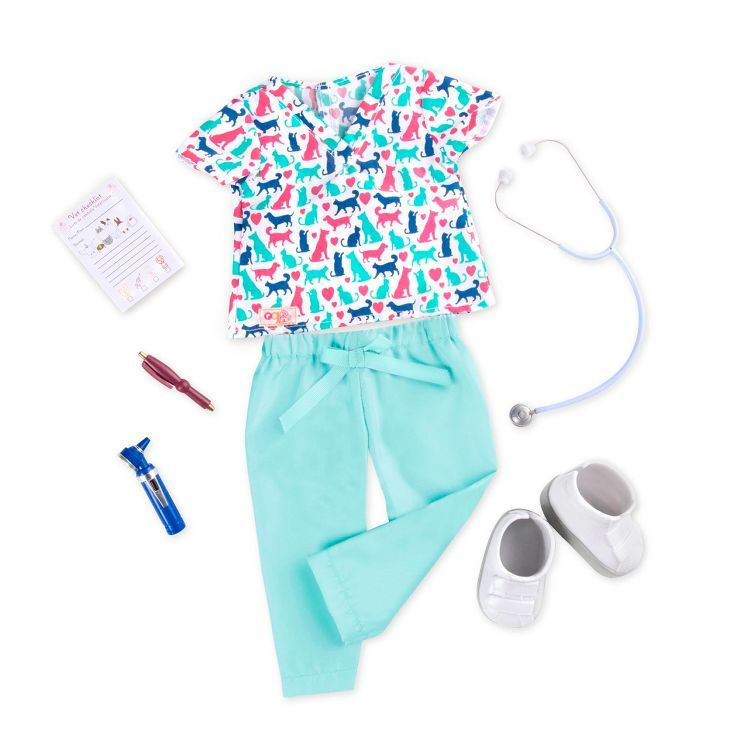 Our Generation Healthy Paws Pet Care Vet Outfit for 18" Dolls | Target