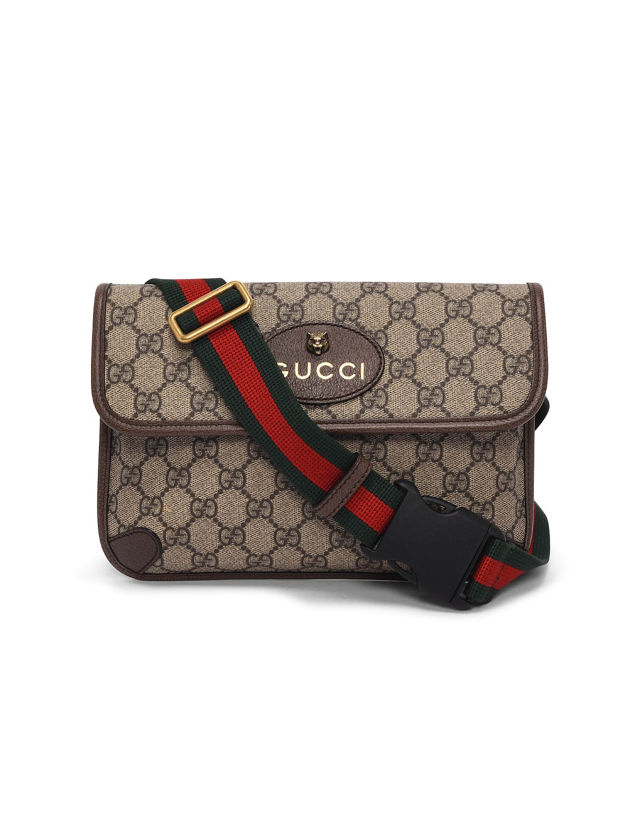 PRE-LOVED GUCCI GG SUPREME NEO VINTAGE WEB BELT BAG | David Jones (Australia & New Zealand)