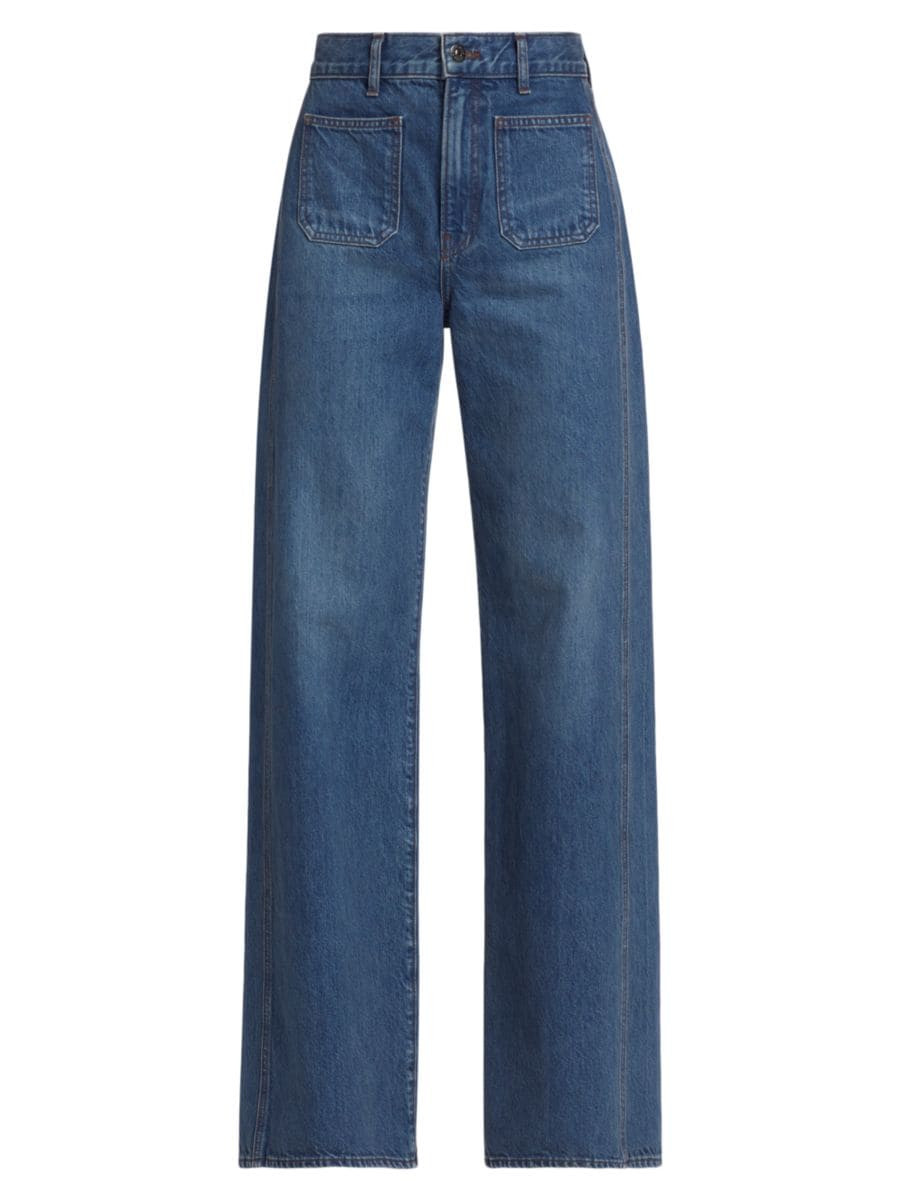 Taylor High-Rise Wide-Leg Jeans | Saks Fifth Avenue
