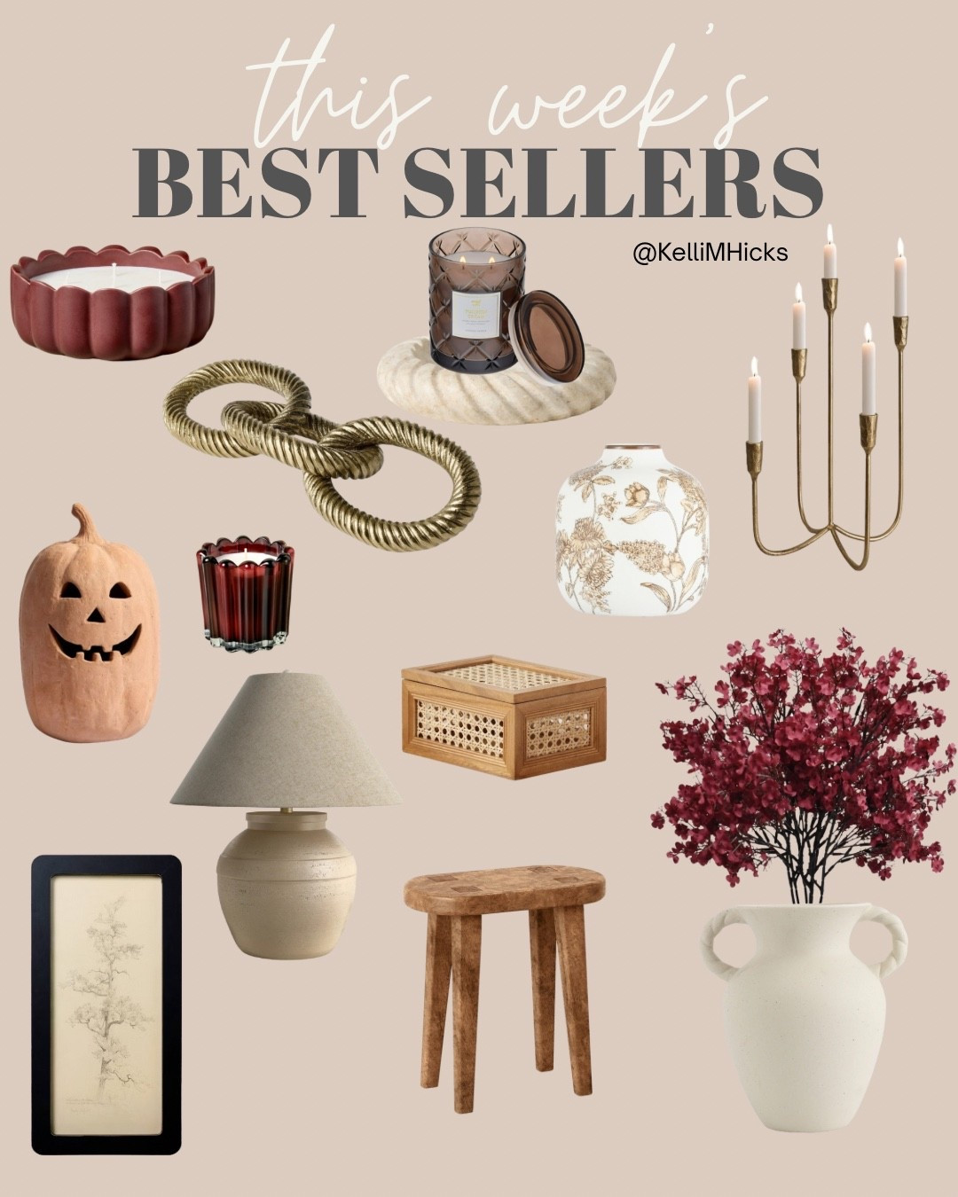 This week’s BEST SELLERS are too good not to share 🤍 Cozy candles, chic lighting, rustic wood accents, timeless vases, and the cutest seasonal touches. It’s giving warm + elevated fall farmhouse and I’m here for it 🍁✨

Shop my weekly best sellers + see what everyone is loving right now 🛒


#LTKhome #LTKbestSellers #LTKfinds #homefavorites #fallhomedecor #amazonfinds #targetfinds #affordablehomedecor #neutralhome #cozyfallhome