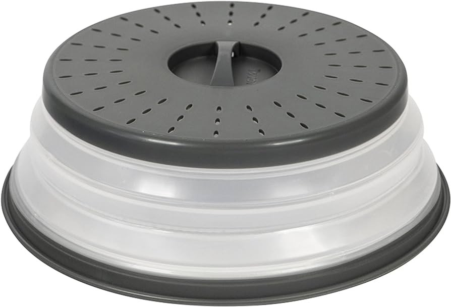 Tovolo Vented Collapsible Medium Microwave Cover (Charcoal) - Splatter Guard & Colander Kitchen G... | Amazon (US)