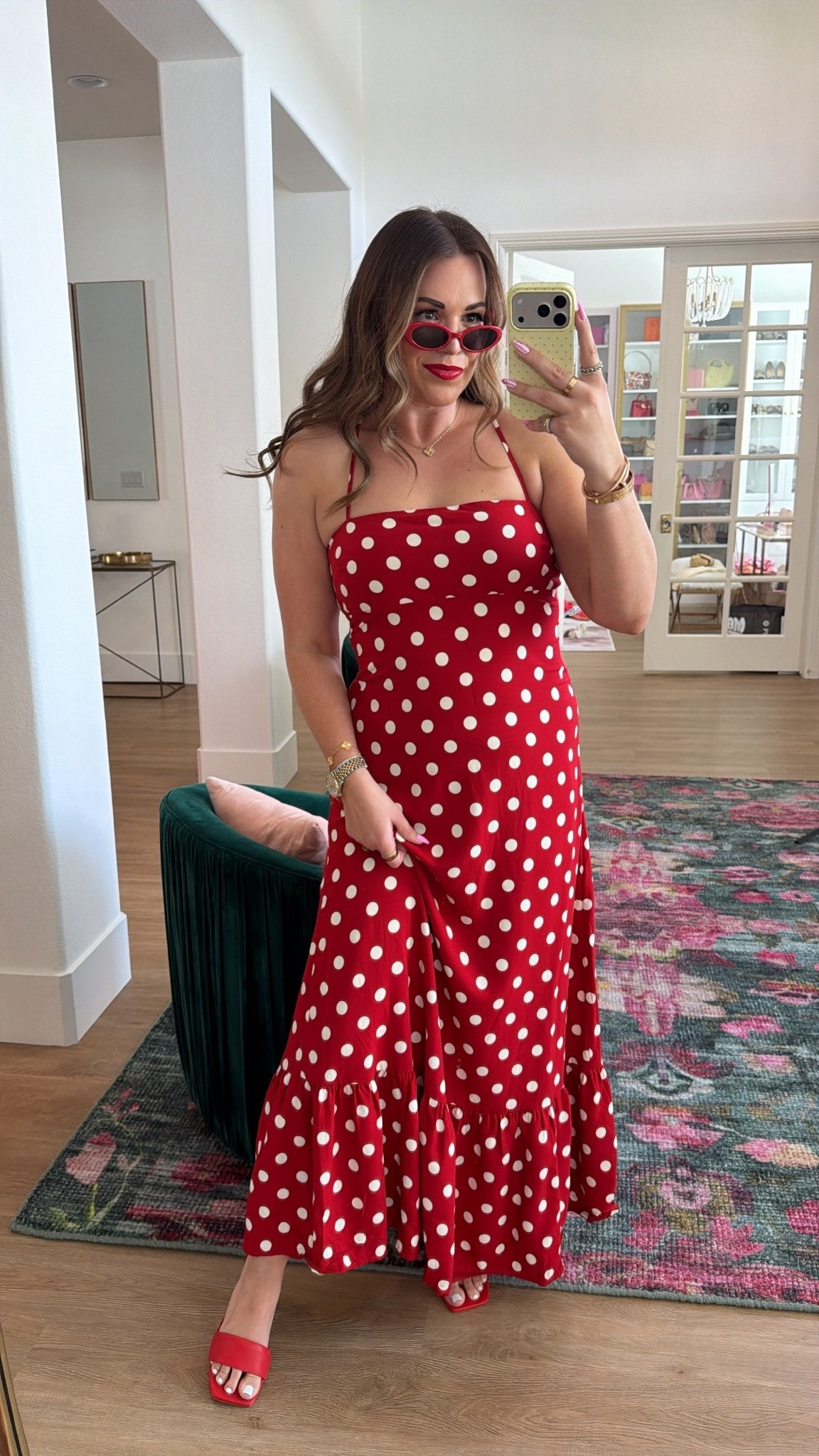curvy midsize red maxi dress with white polka dots! in the size medium ❤️

#LTKSeasonal #LTKMidsize
