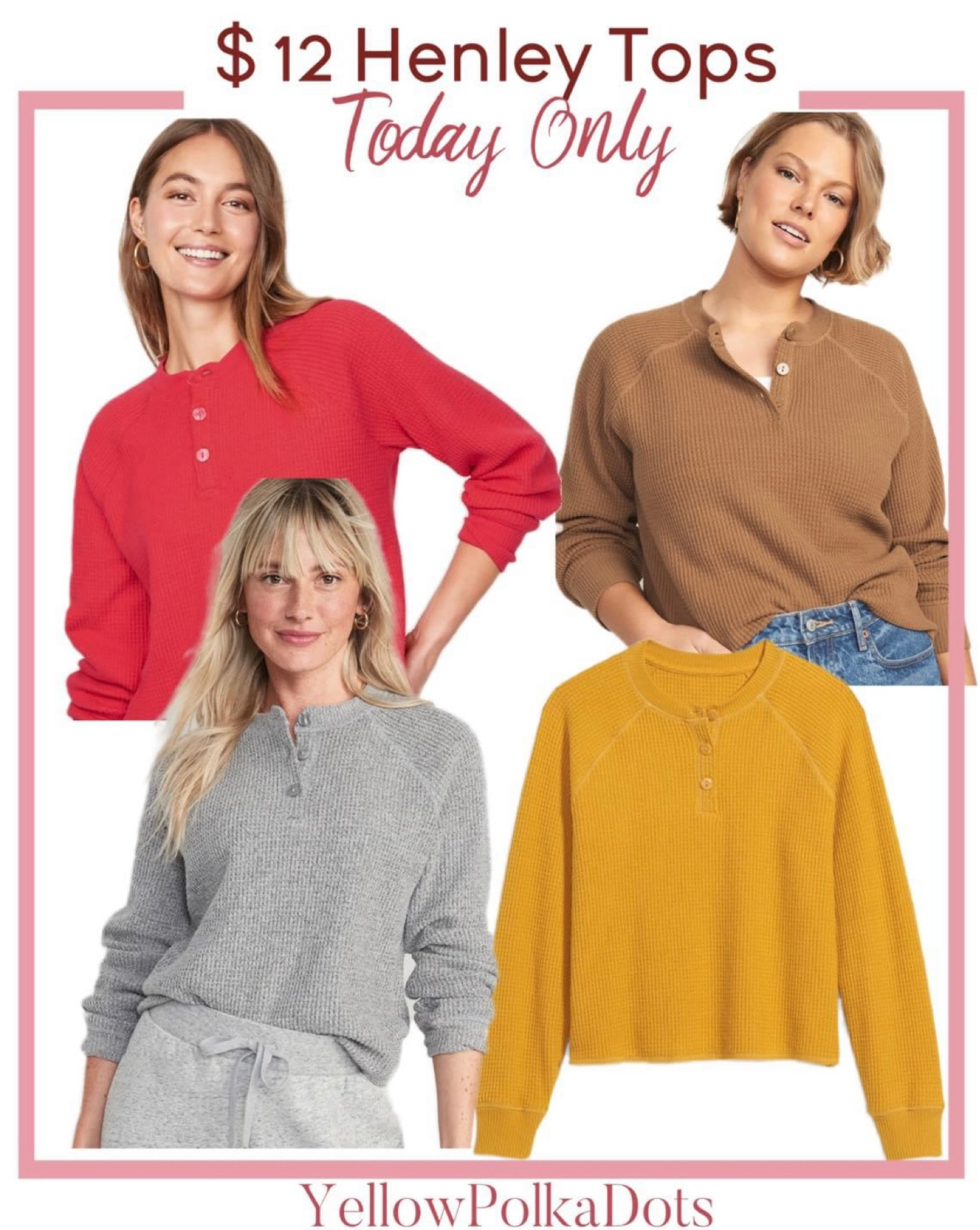 Sale Alert 🚨 These henley tops are just $12 today 🙌🏻 Nice for layerings too! 

#LTKstyletip #LTKunder50 #LTKsalealert
