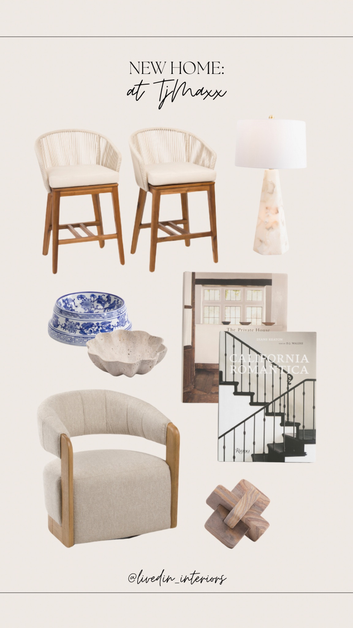 New home drop at TjMaxx

Costal home, woods and whites, classic home, home decor, coffee table decor, coffee table books, linen furniture, modern home, vintage modern, organic modern 

#LTKHome #LTKFindsUnder100 #LTKFindsUnder50