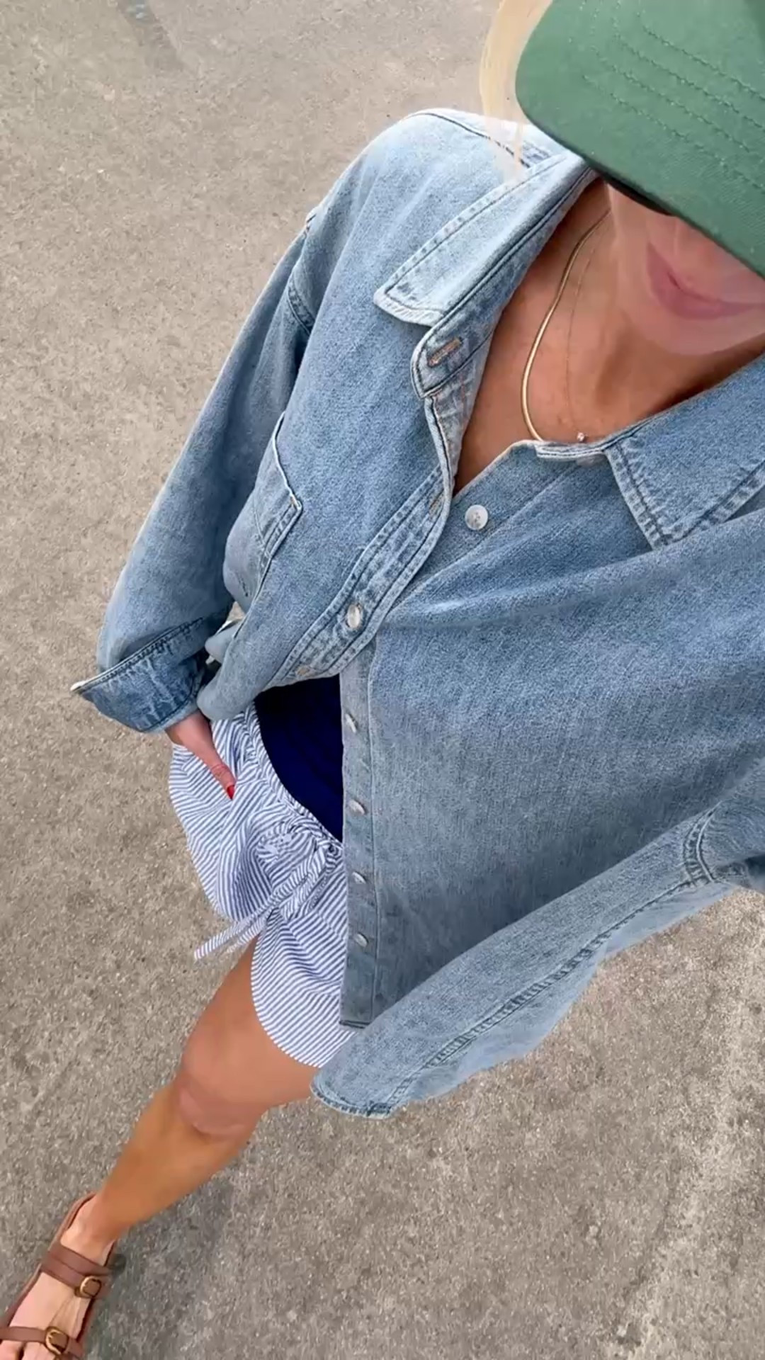 Beach look!
Denim button down: size small
Blue swimsuit: size small 
Shorts: size small

#LTKBeauty #LTKSeasonal #LTKStyleTip