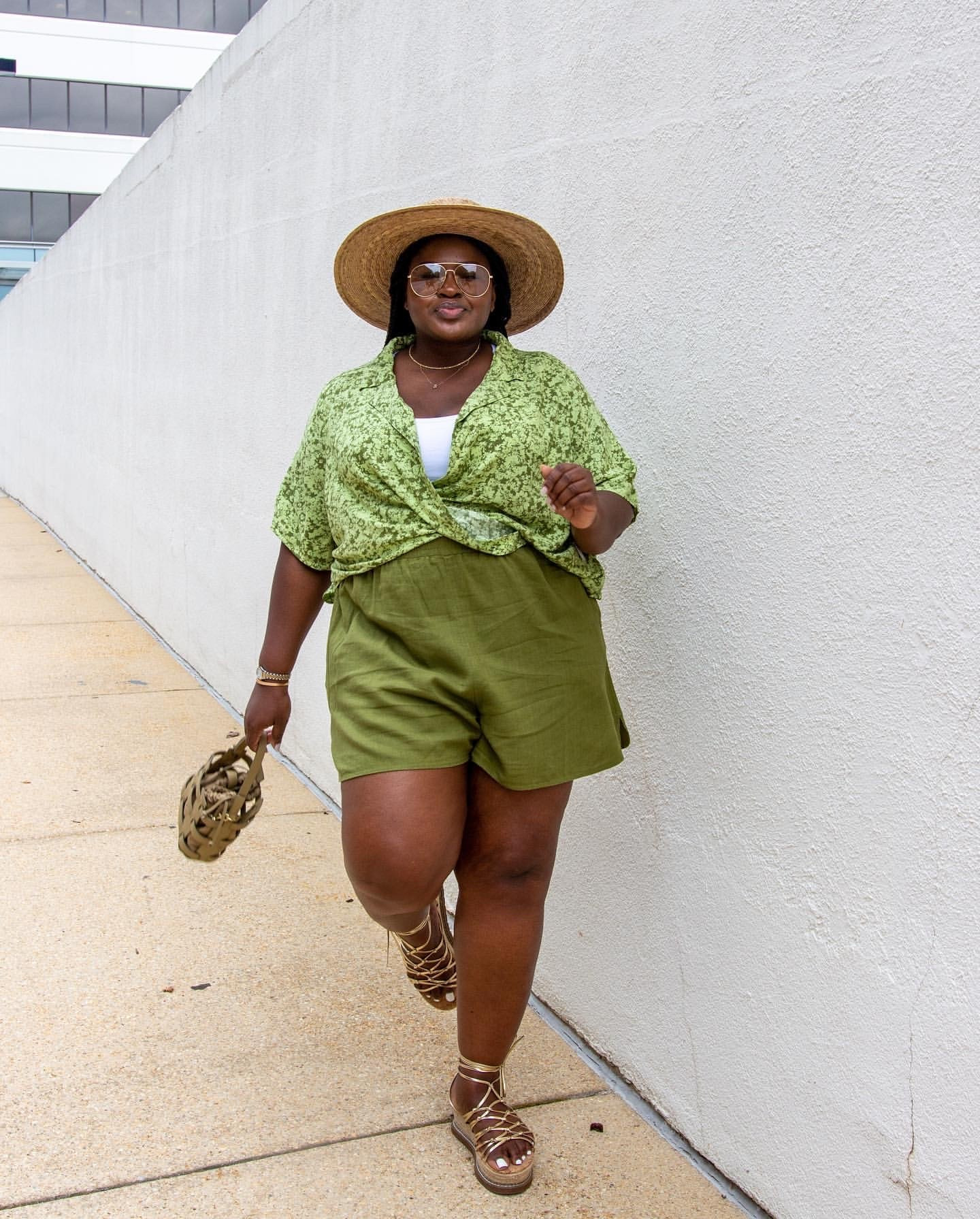 I wanted a summer outfit that felt comfortable but still looked polished, and this combo became an instant favorite. The original set is already sold out, but I linked a similar green style that gives the same effortless summer vibe. Perfect for sunny days, vacations, and weekend plans. green summer outfit, plus size summer fashion, matching set outfit, vacation outfit, casual chic style, summer fashion ideas, curvy fashion

#LTKootd #LTKSeasonal #LTKMidsize