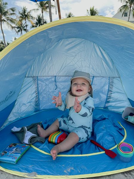 Baby vacation - toddler vacation - beach  trip for baby - travel - travel with baby - beach tent - baby swimsuit - baby sun hat

#LTKtravel #LTKswim #LTKbaby