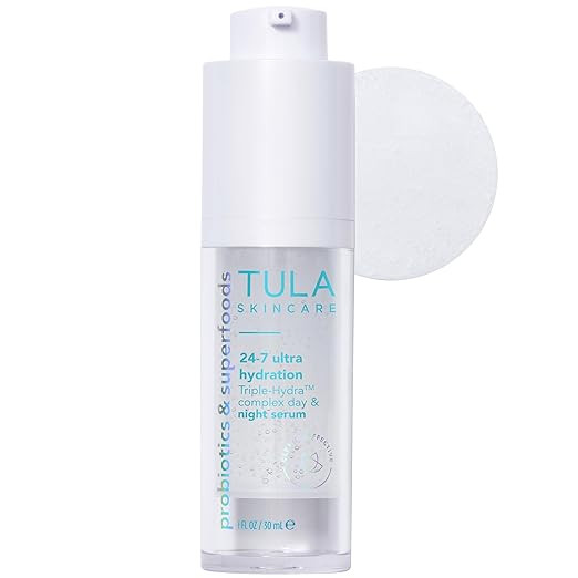 TULA Skin Care 24/7 Ultra Hydration - Triple Hydra Complex Day & Night Serum, Plumps Skin & Deliv... | Amazon (US)