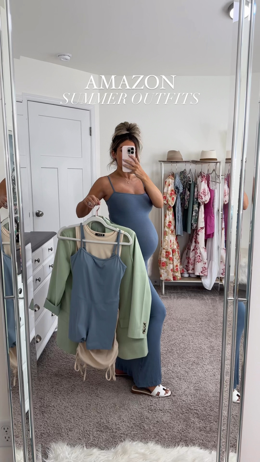 Amazon summer outfits 🫶🏼🦋 all non maternity but bump friendly & under $50! I owned all of these pre-pregnancy so I’m wearing my usual sizes xs or small 

#LTKFindsUnder50 #LTKBump #LTKStyleTip