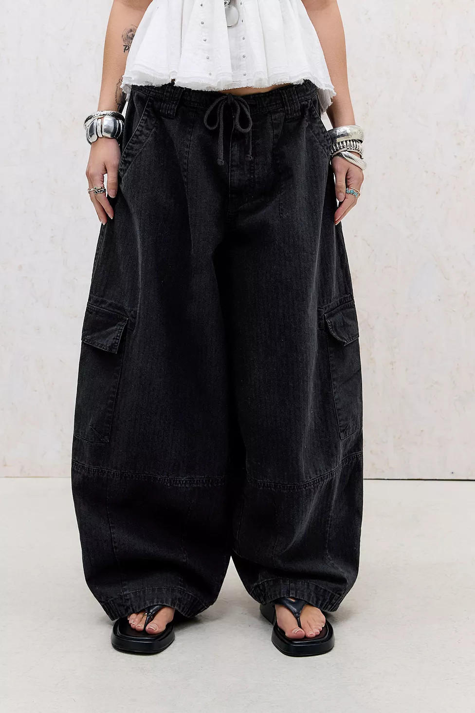 BDG Textured Baggy Boi Trousers | Urban Outfitters UK