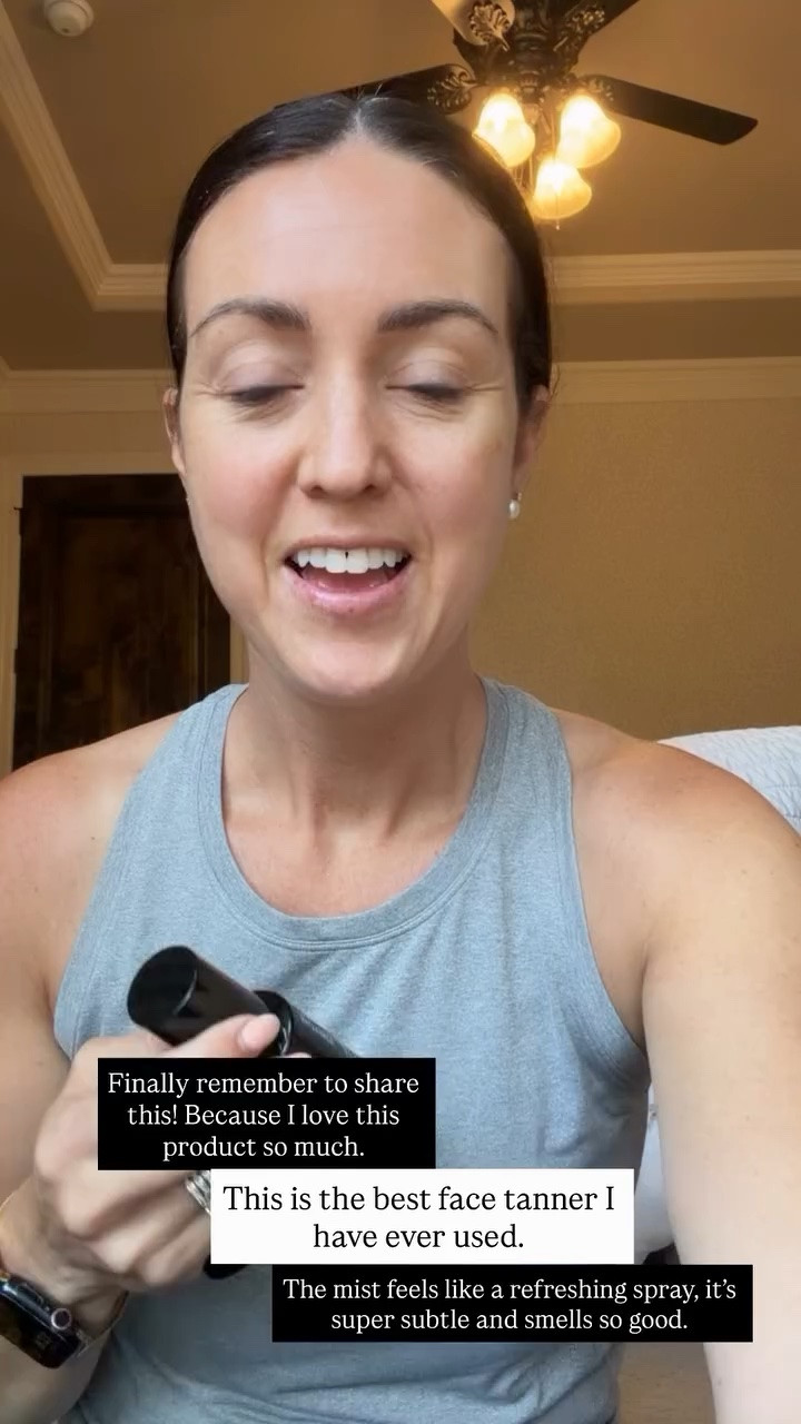 Finally remember to share this! Because I love this product so much.  This is the best face tanner I have ever used.  The mist feels like a refreshing spray, it’s super subtle and smells so good. Code TARYNW10

#LTKSaleAlert #LTKselfcare #LTKgrwm