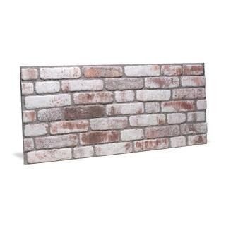 WALL!SUPPLY 0.79 in. x 19.69 in. x 47.24 in UltraLight Loft White Wash HD Printed-3D EPS Foam Dec... | The Home Depot