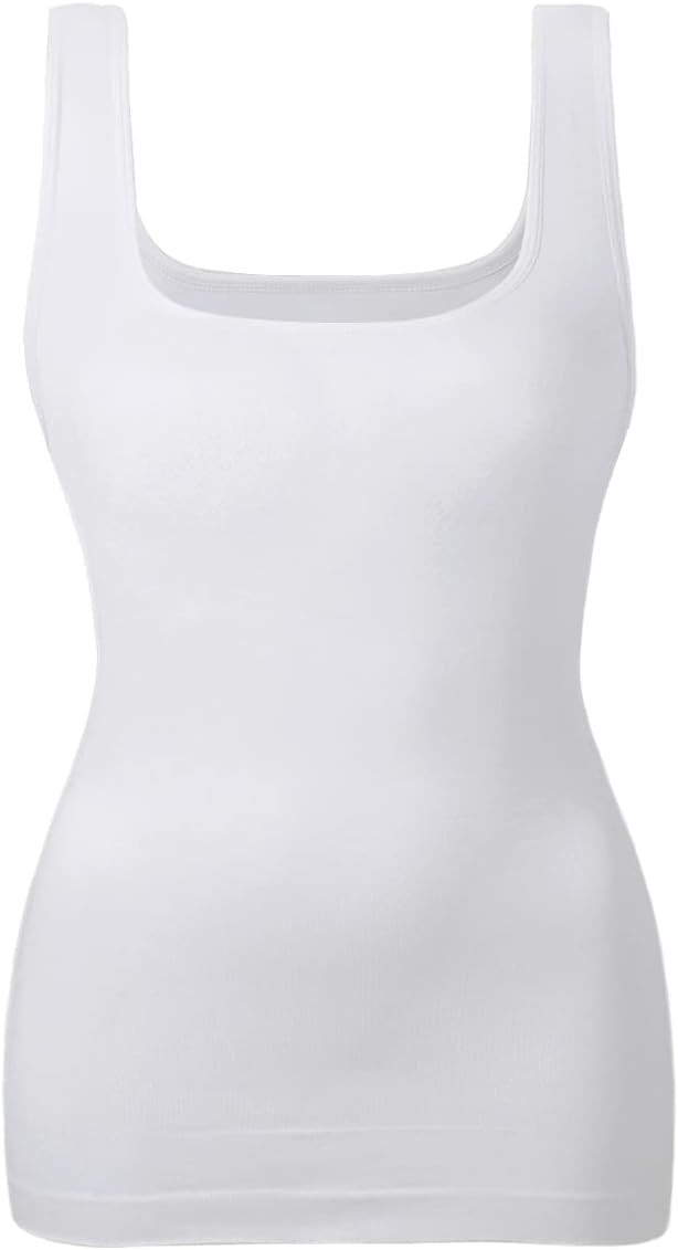 EUYZOU Women's Tummy Control Shapewear Tank Tops Seamless Square Neck Compression Tops Slimming B... | Amazon (US)