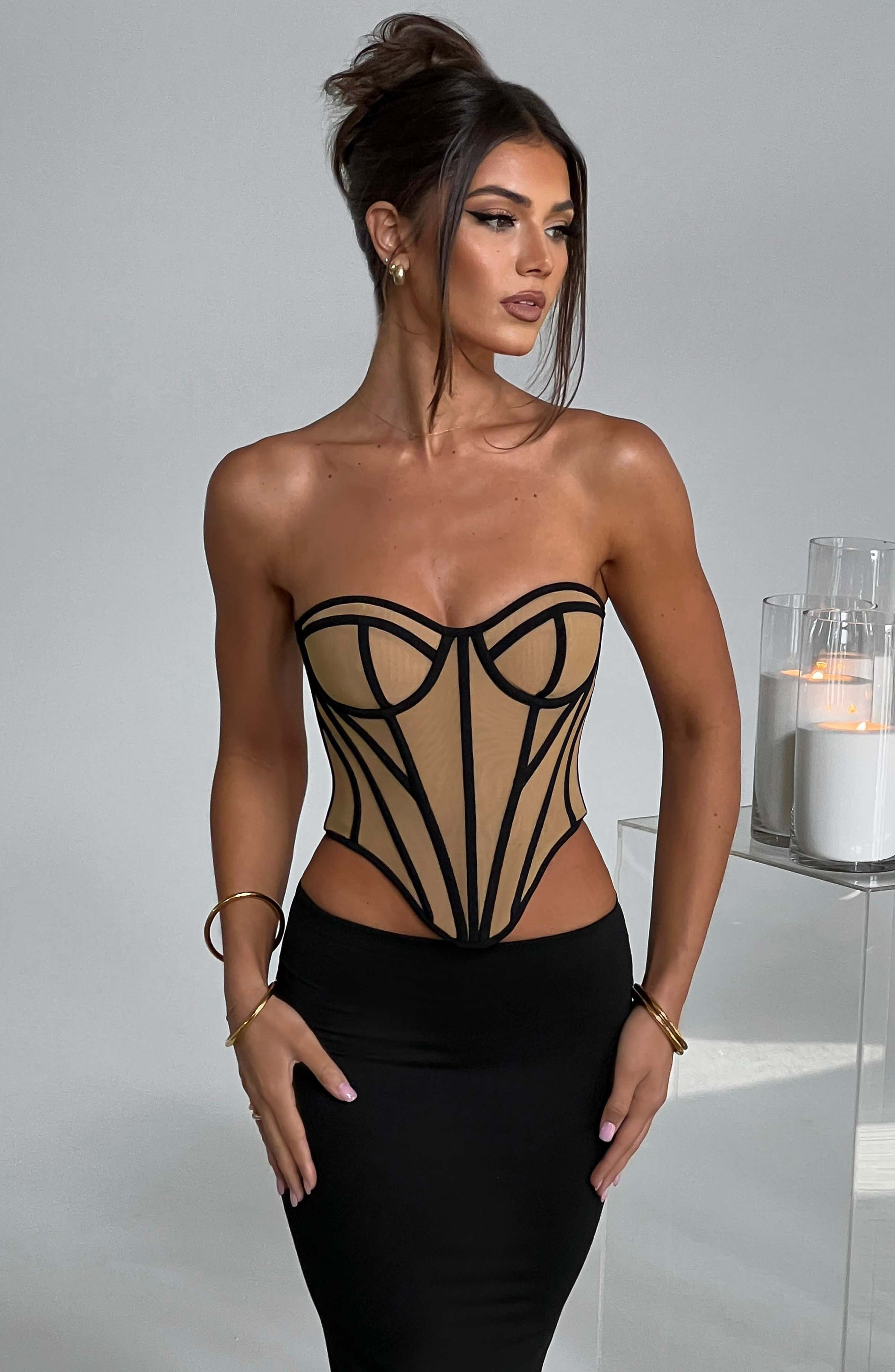 Santanna Corset - Black/Nude | Babyboo (global)