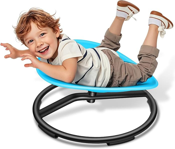 Spinning Chair for Autistic Kids, Sensory Swivel Chair, Blue | Amazon (US)