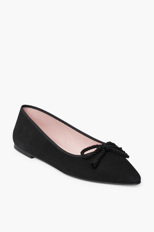 Black Suede Tyra Flats | Tuckernuck (US)