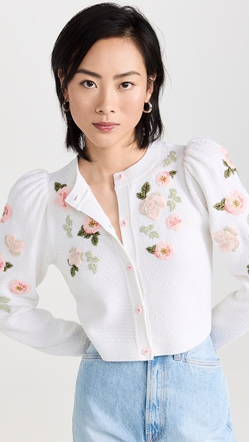 Kitty Embroidered Cardigan | Shopbop