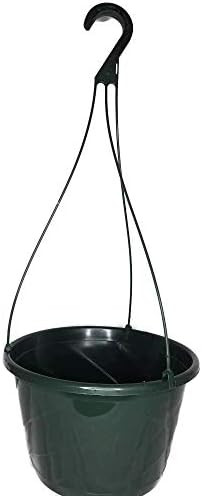 10 New ~ 8 Inch Hanging Basket Plastic Nursery Pots ~ Green ~ Pots are 7.25 Inch Round at The Top an | Amazon (US)