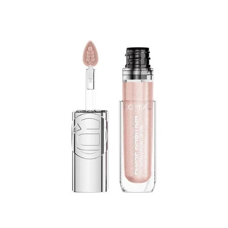 L'Oreal Paris Plump Ambition Plump Ambition Hyaluron Lip Oil Shimmer, Nude Lights, 0.16 fl oz | Walmart (US)
