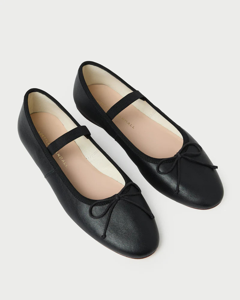 Leonie Black Leather Ballet Flat | Loeffler Randall