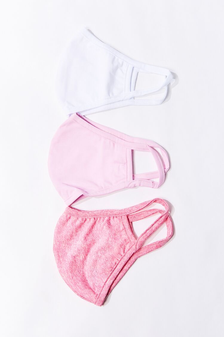 Face Mask Set in Pink/White | Forever 21 (US)