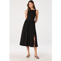 ASTR the Label | Bow Back Apron Midi Dress in Black | Size XS | ASTR The Label (US)